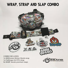 Load image into Gallery viewer, FPV Wrap, Strap and Slap combo (Sticker Bomb)
